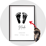 Pósters Personalizados de Huellas de Manos y Pies