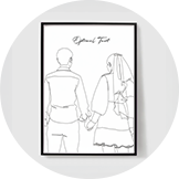 Pósters de Arte Lineal Personalizados