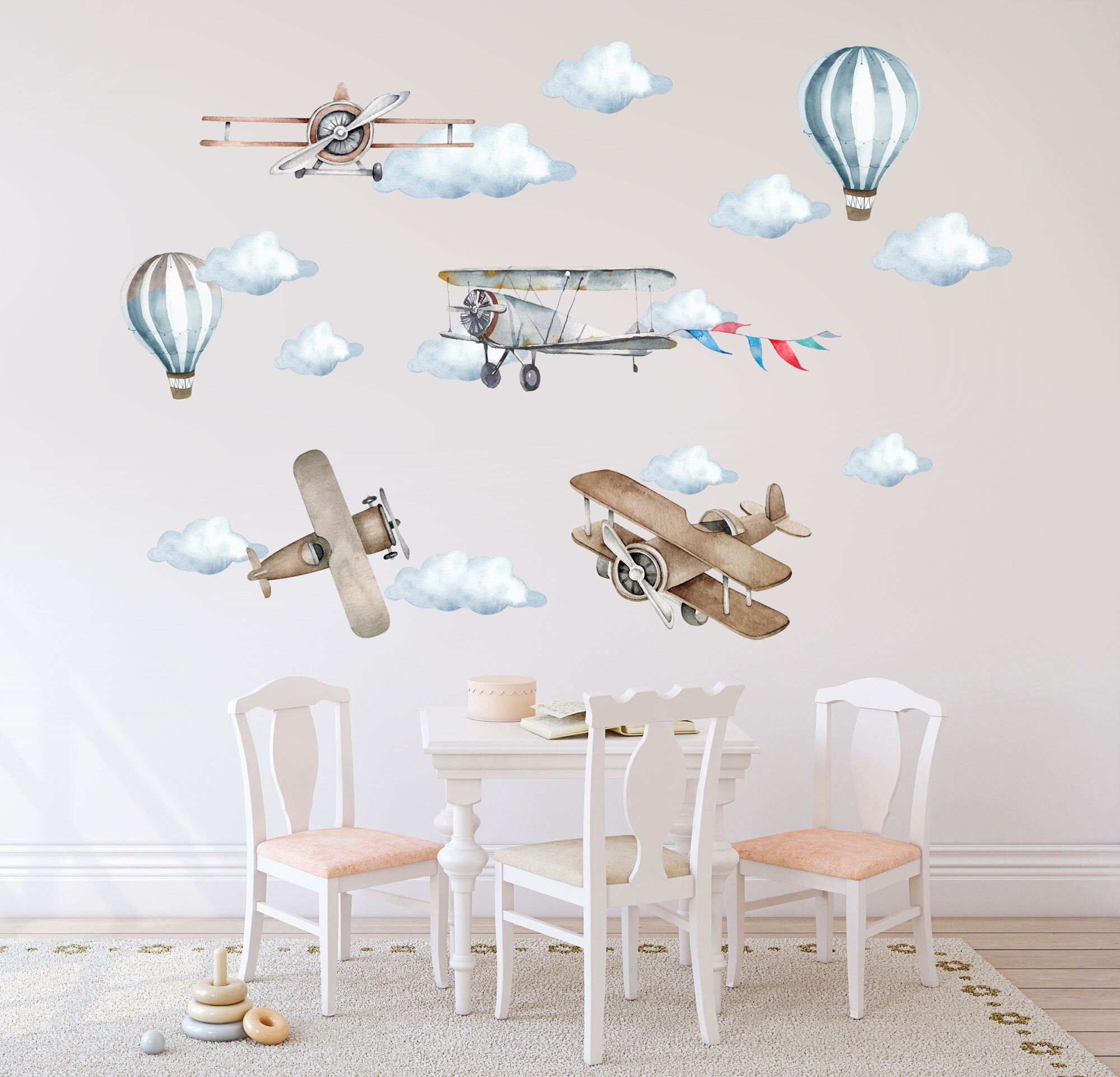 Vinilo decorativos - Aviones y Globos