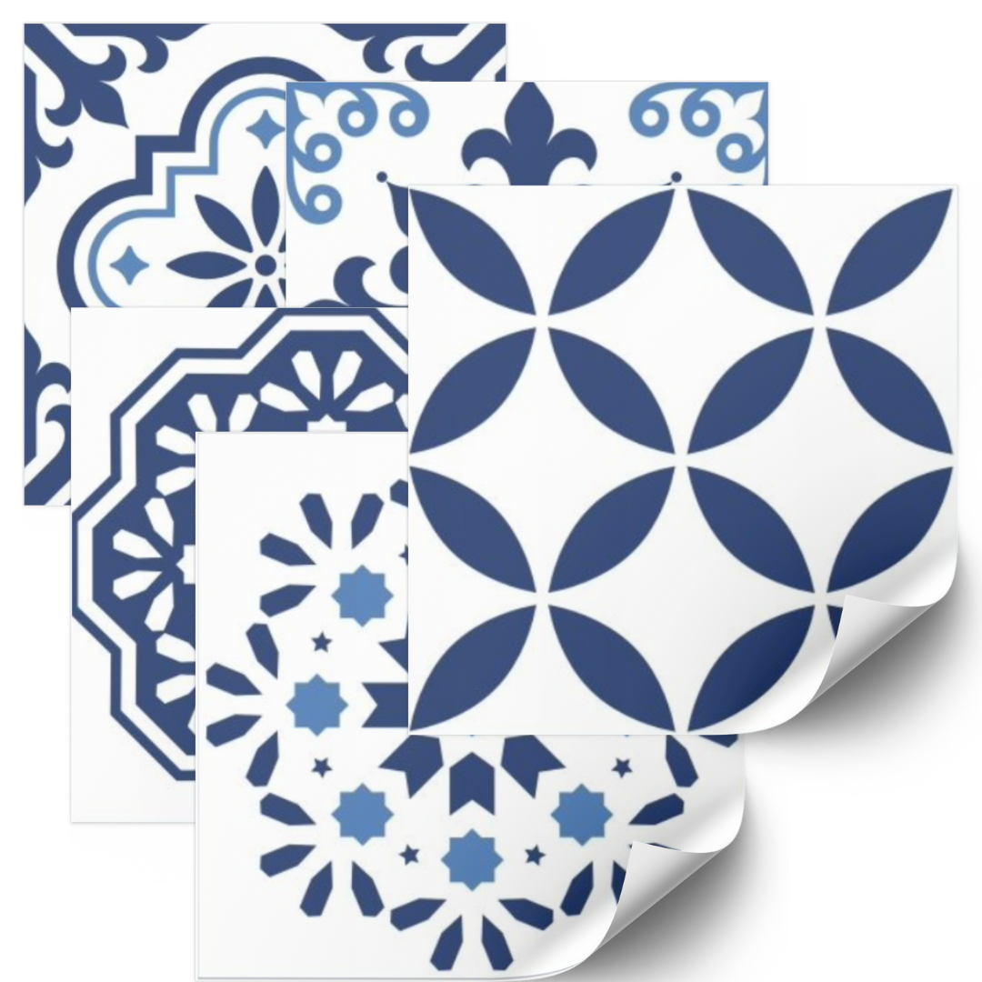 Vinilo decorativo - 24 Azulejos Adhesivo / Patrón 011