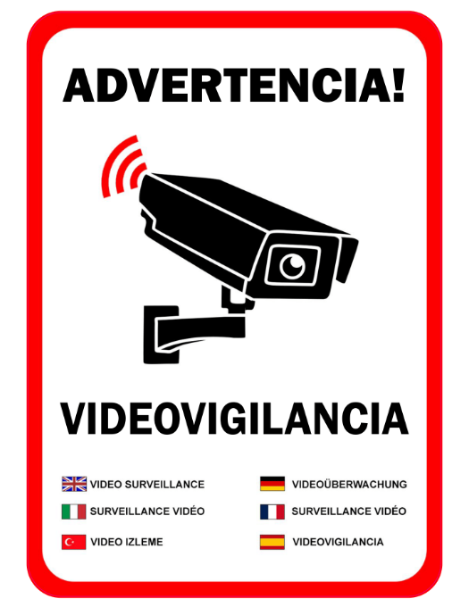 Sticker - Advertencia Videovigilancia