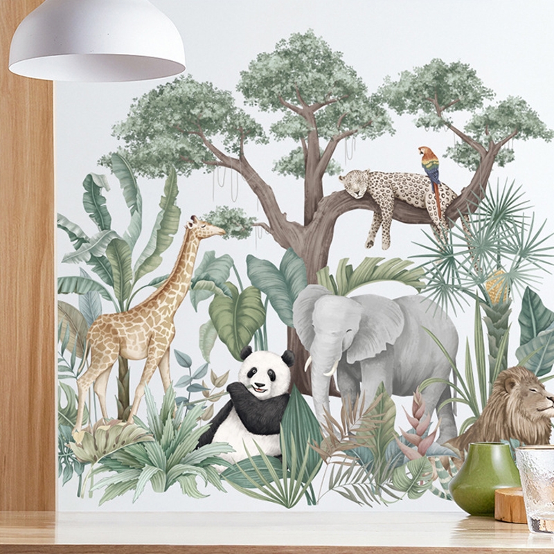 Vinilo decorativos - Escena de la selva