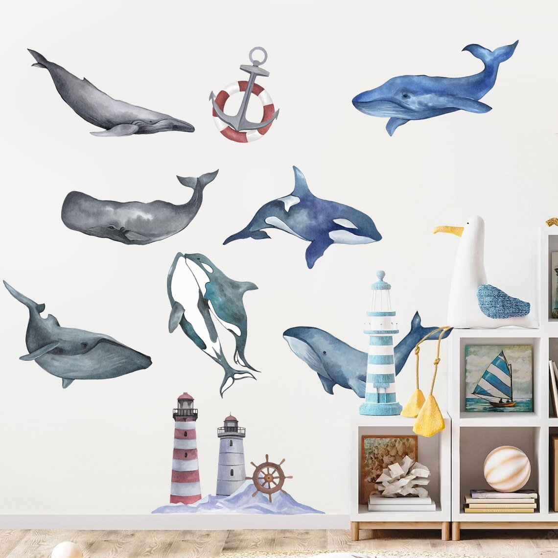 Vinilo decorativo - Ballena