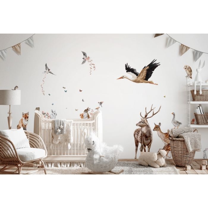 Vinilo decorativos - Animales del bosque