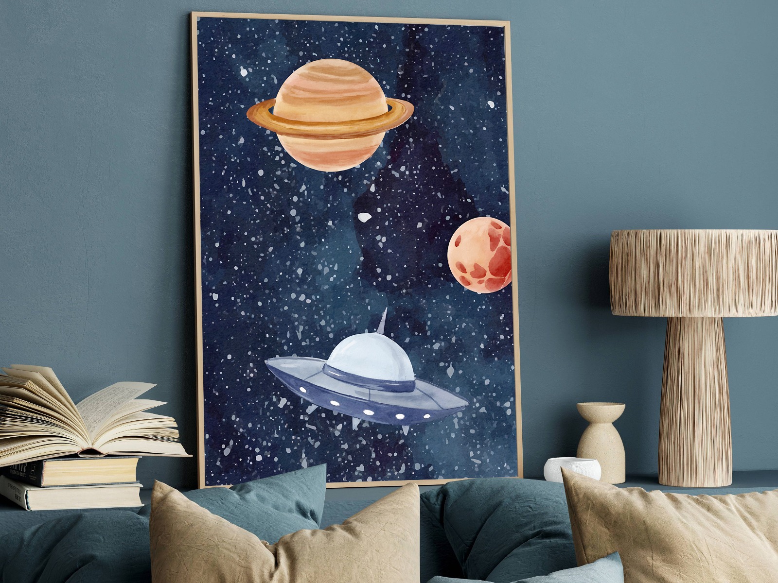 Póster – Planetas y Cohete