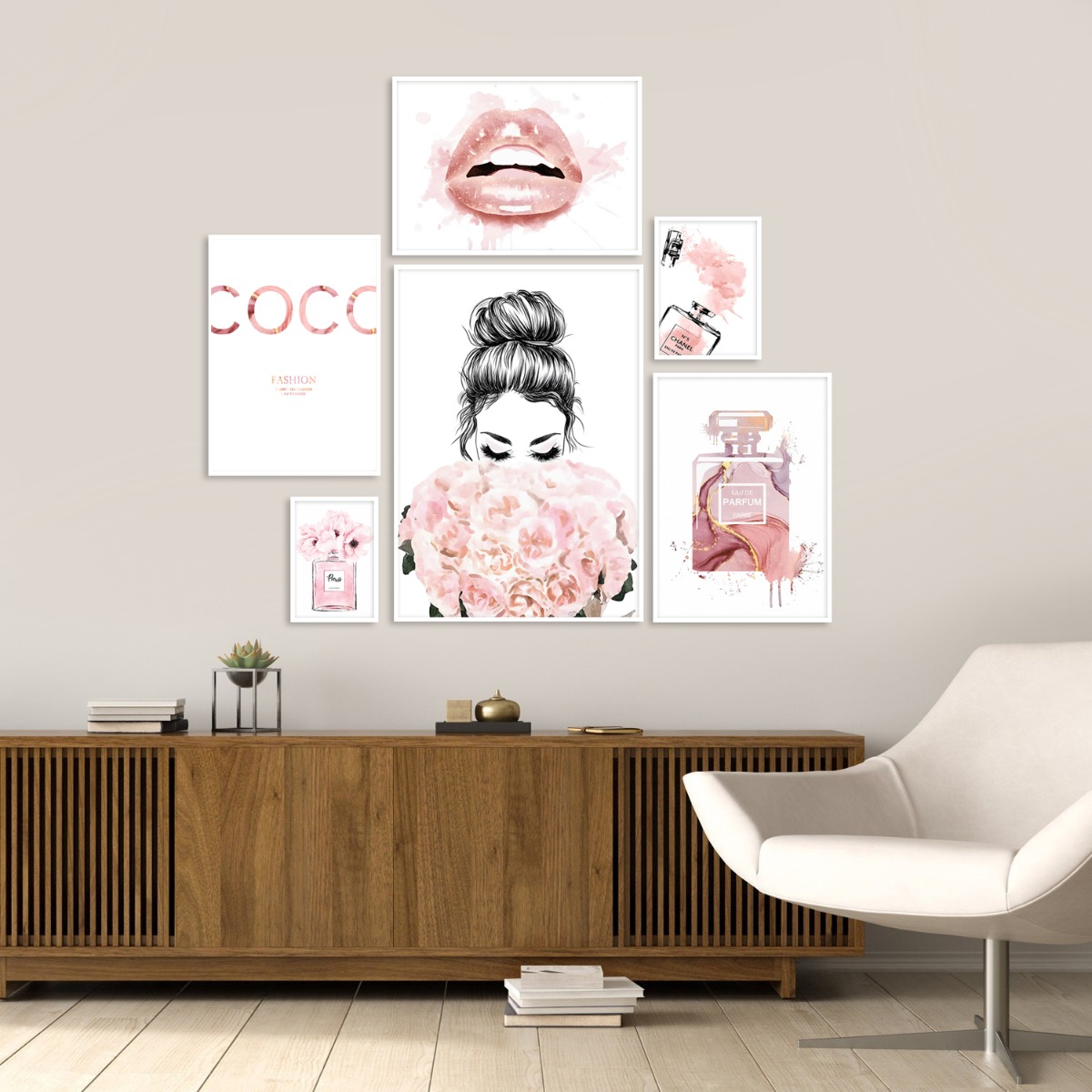 Póster - Póster de moda / Juego de 6