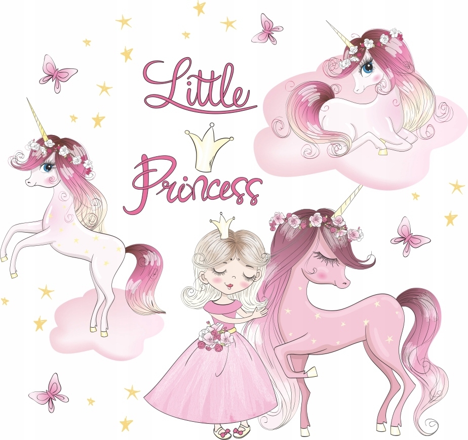 Vinilo decorativo - Little Princess / Unicornio