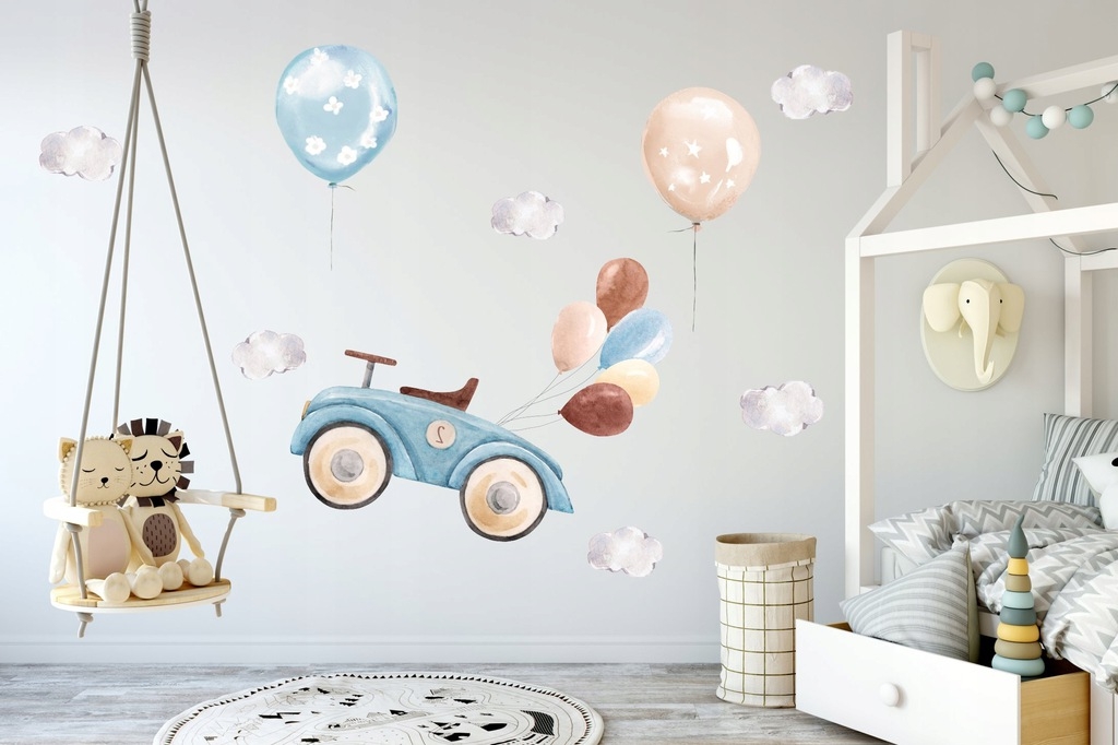 Vinilo decorativos - Coche y Globos