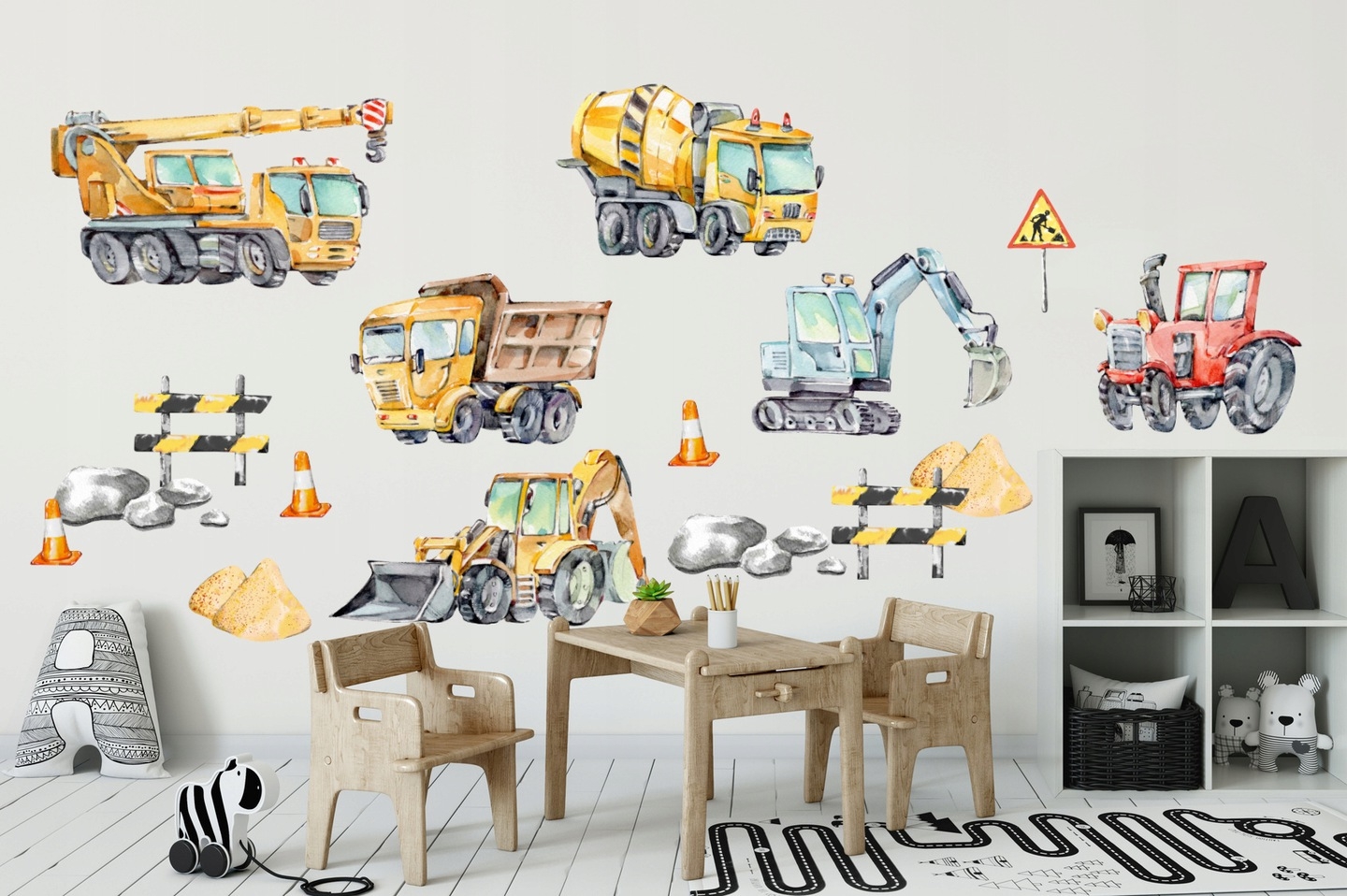 Vinilo decorativo - Vehículos de construcción