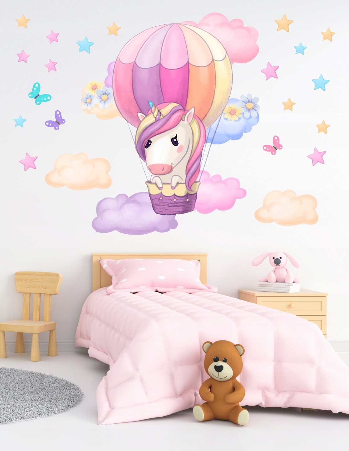 Vinilo decorativo - Unicornio en Globo