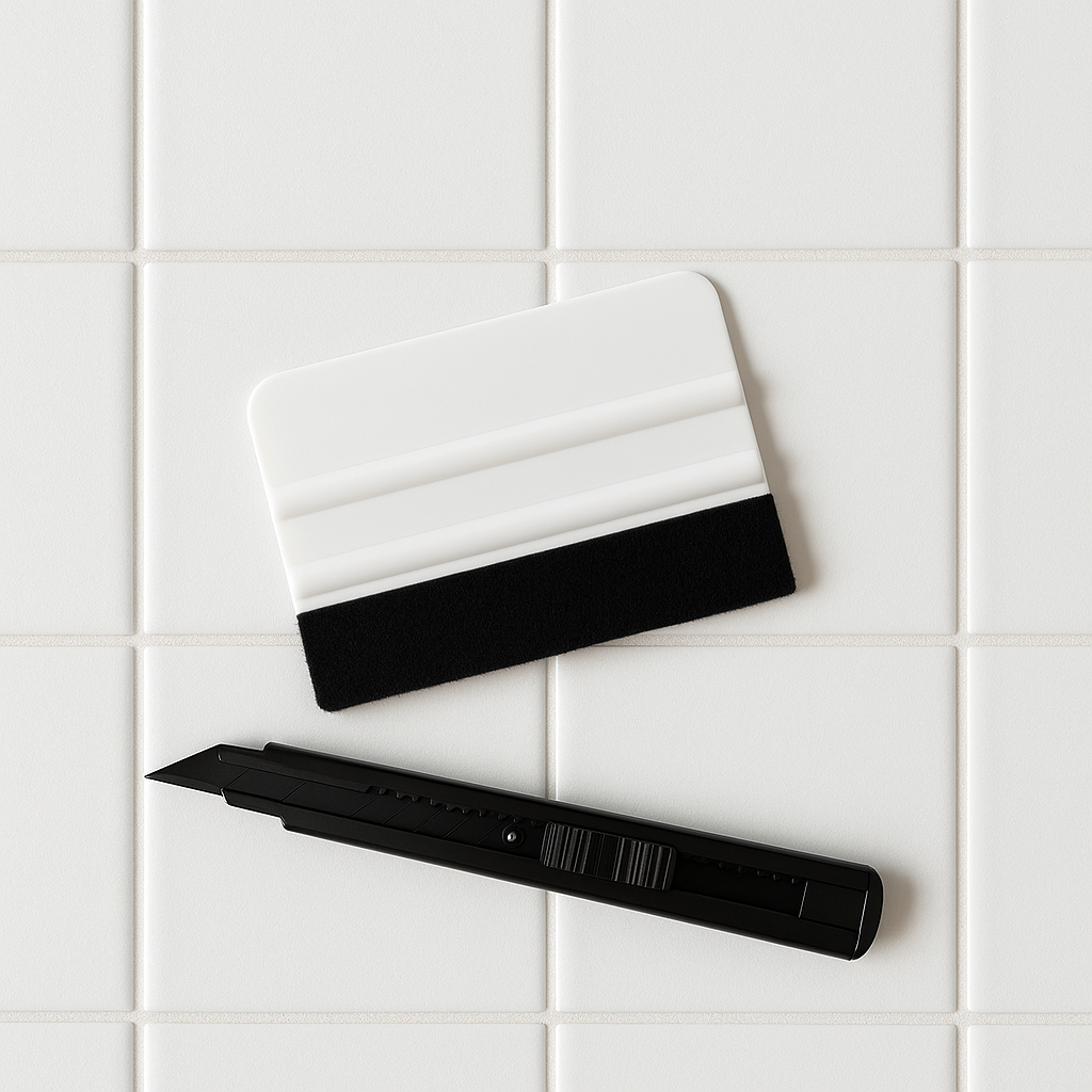 Kit de Cuchillas para Papel Adhesivo y Pegatinas de Azulejos – Juego de Instalación Todo en Uno