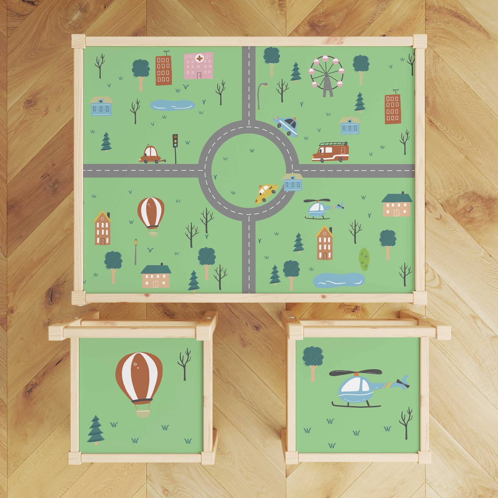 Pegatina Autoadhesiva – Lätt Set Top Calcomanía / Conjunto de Muebles para Niños