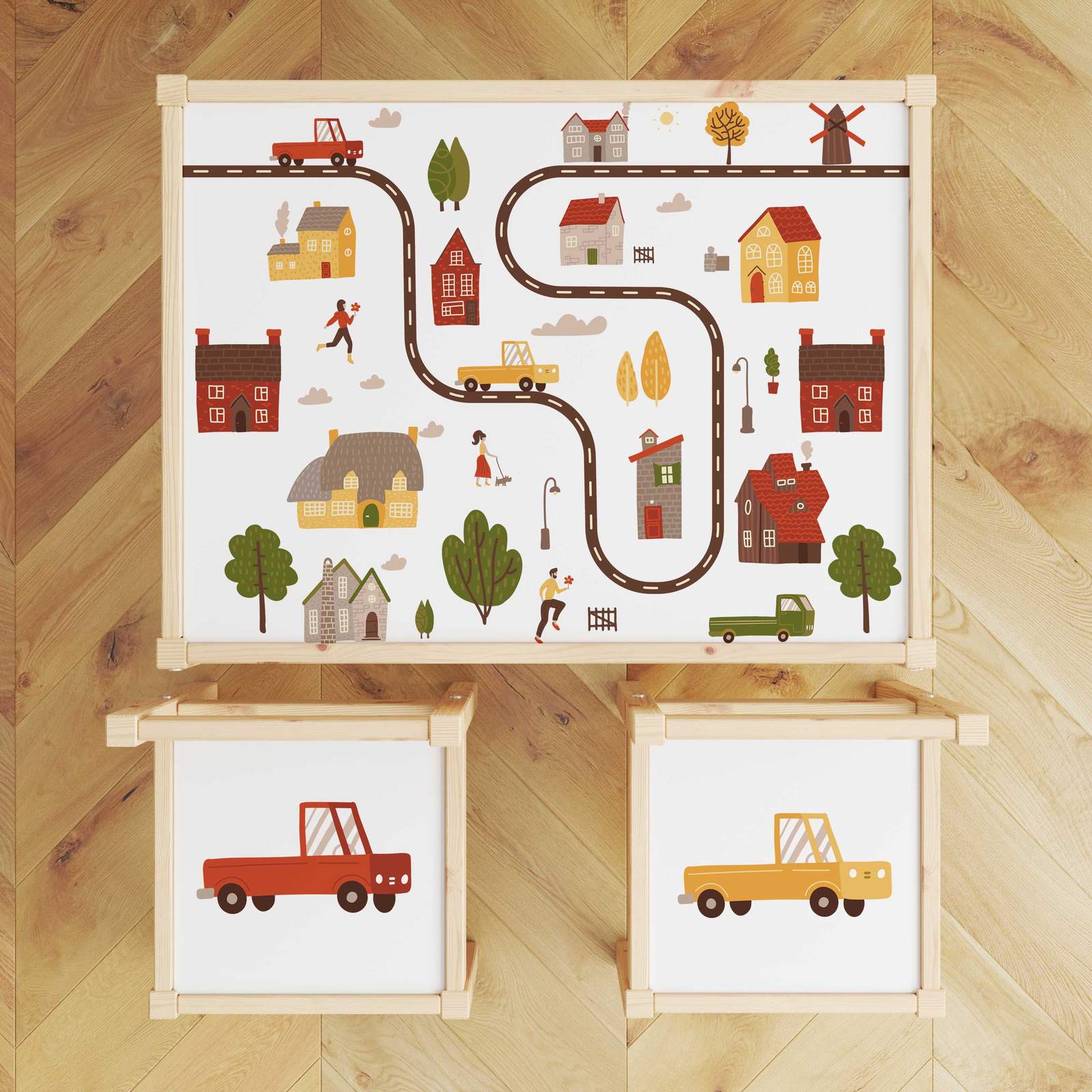 Pegatina Autoadhesiva – Lätt Set Top Decal / Diseño de Juego para Niños