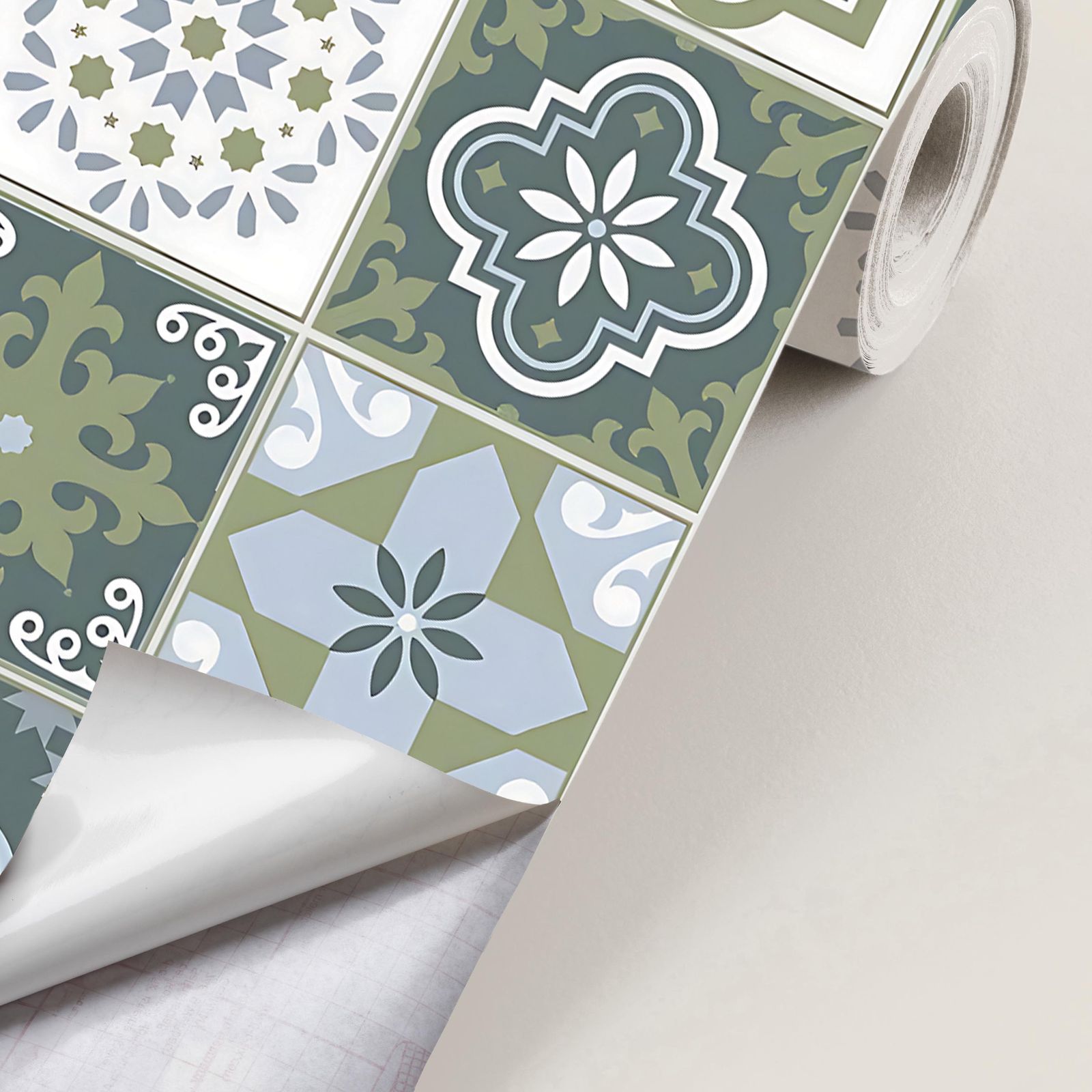 Papel Adhesivo - Azulejo Vintage / Peel and Stick