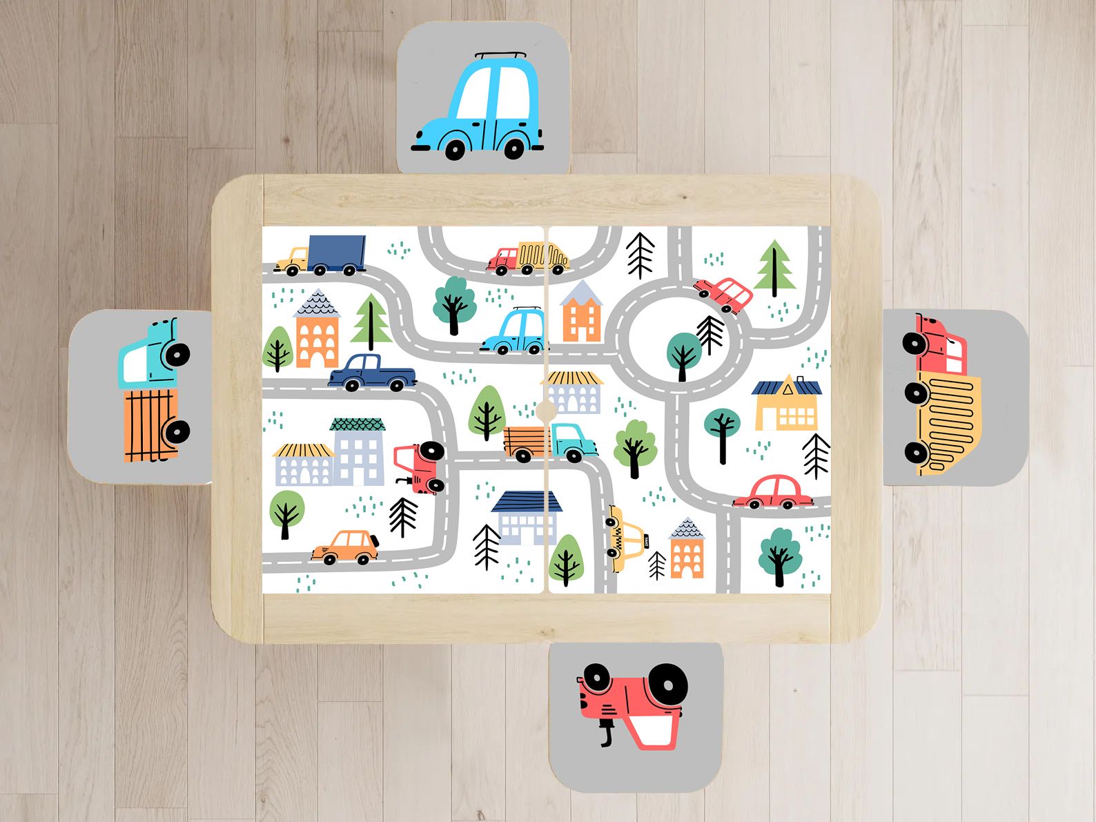Self-Adhesive Sticker – Flisat Set Decal / Carreteras Divertidas