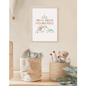  Póster - Arte Abstracto / Kid you'll move Mountains