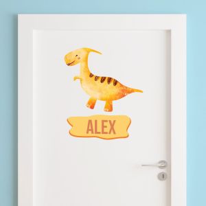 Adhesivo de puerta - Diseño Dino