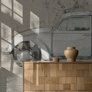Papel Pintado - Arte Coche Vintage