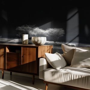 Papel Pintado - Árboles de Escarcha Reflectantes