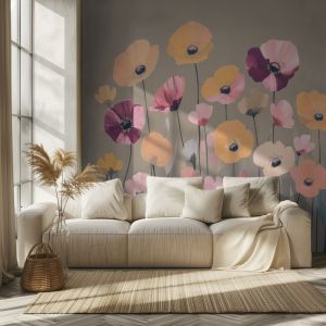 Campo Floral Papel Pintado