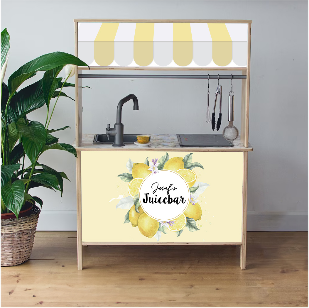 Pegatinas autoadhesivas para Ikea Duktig – stickers personalizados para cocinitas – Bar de zumos