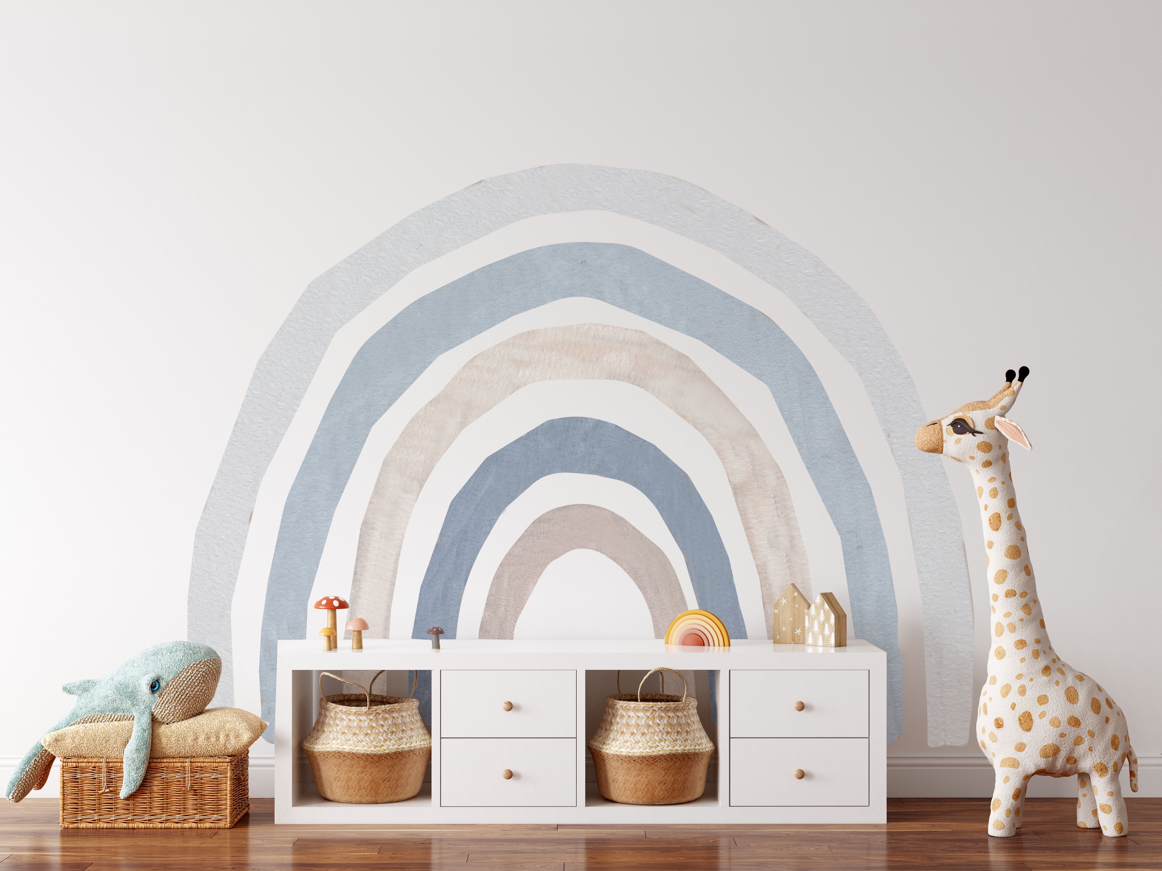 Vinilo decorativos - Mega Arcoiris / Azul