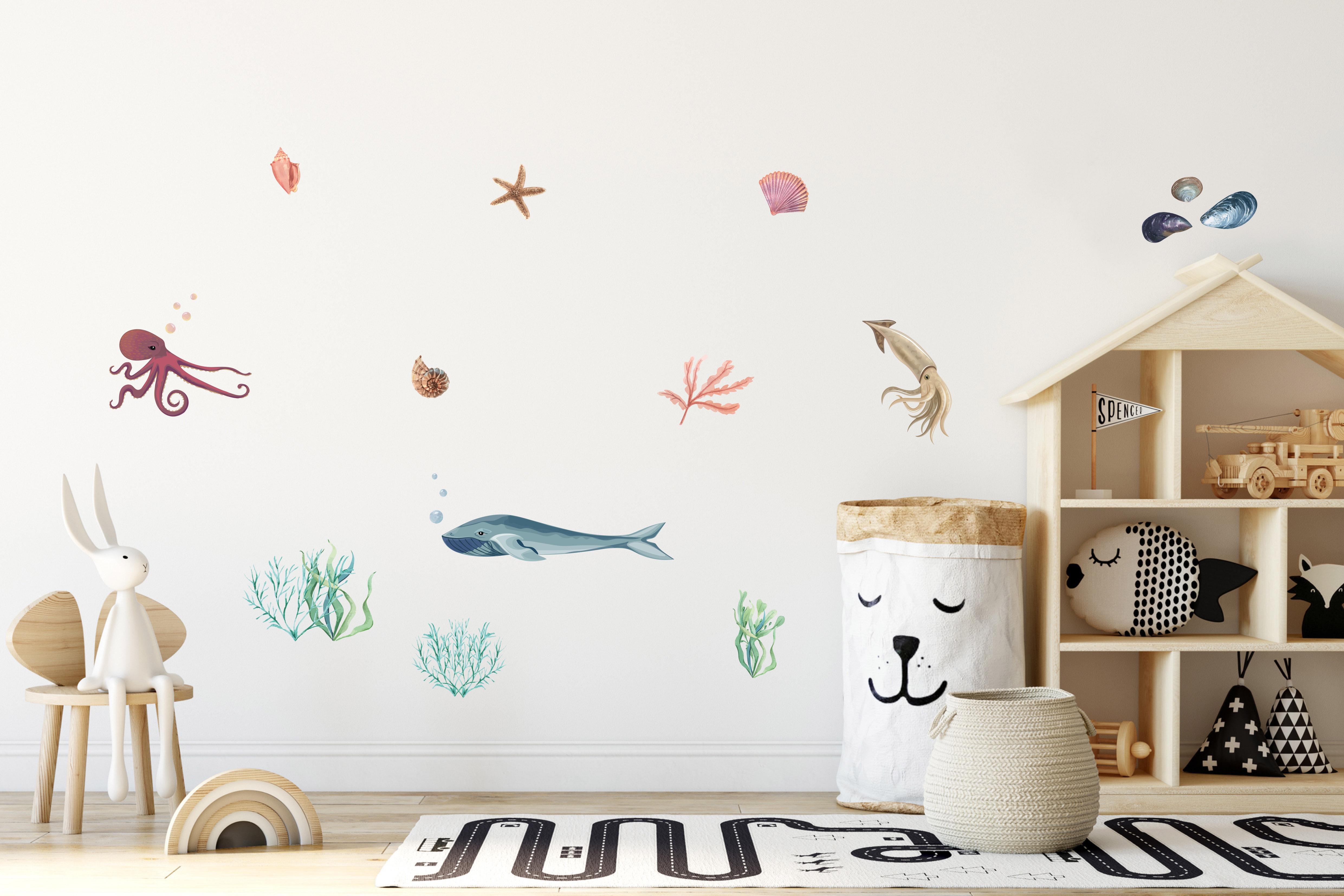 Vinilo decorativo - Animales marinos