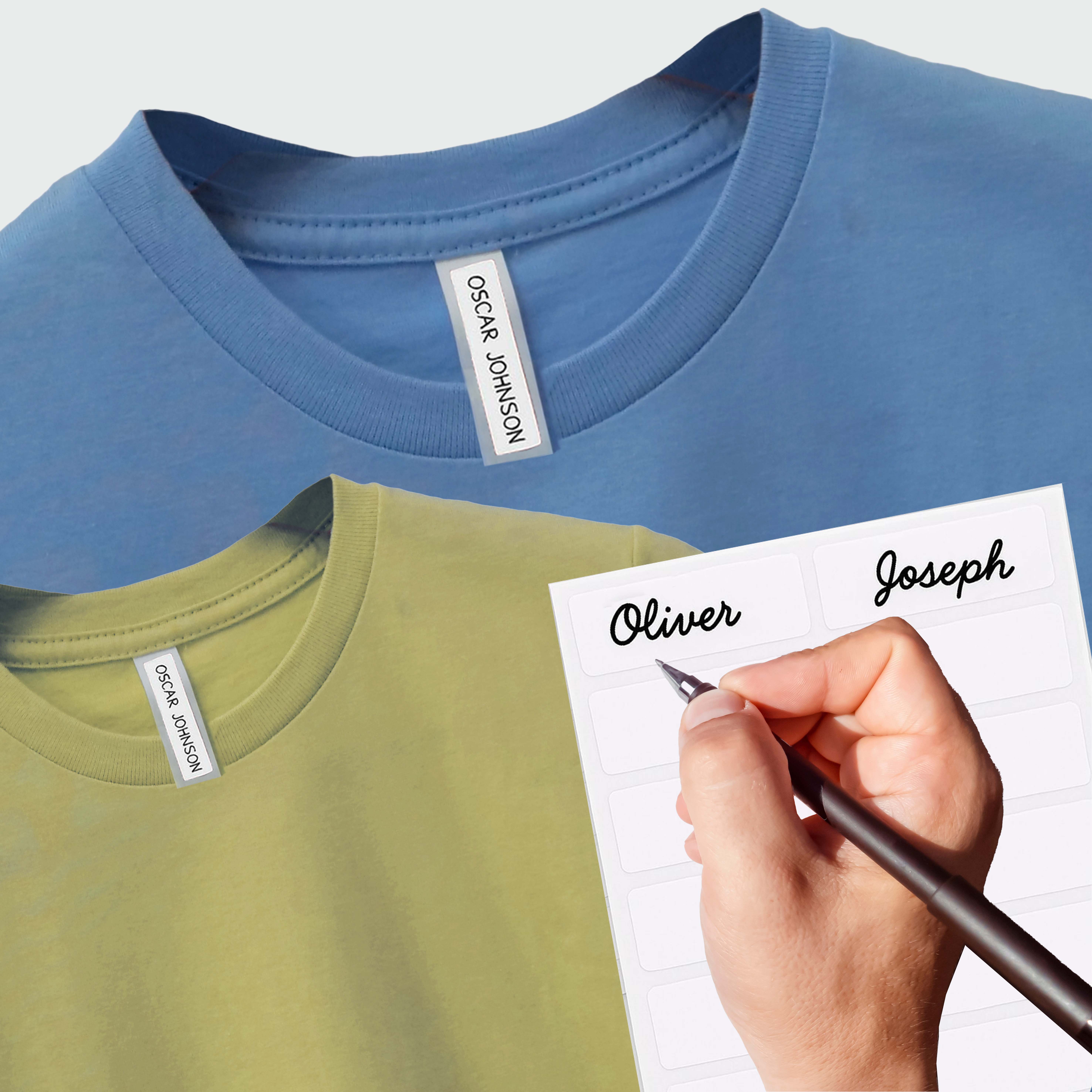 Etiquetas de Nombre Adhesivas para Ropa - 252 Etiquetas