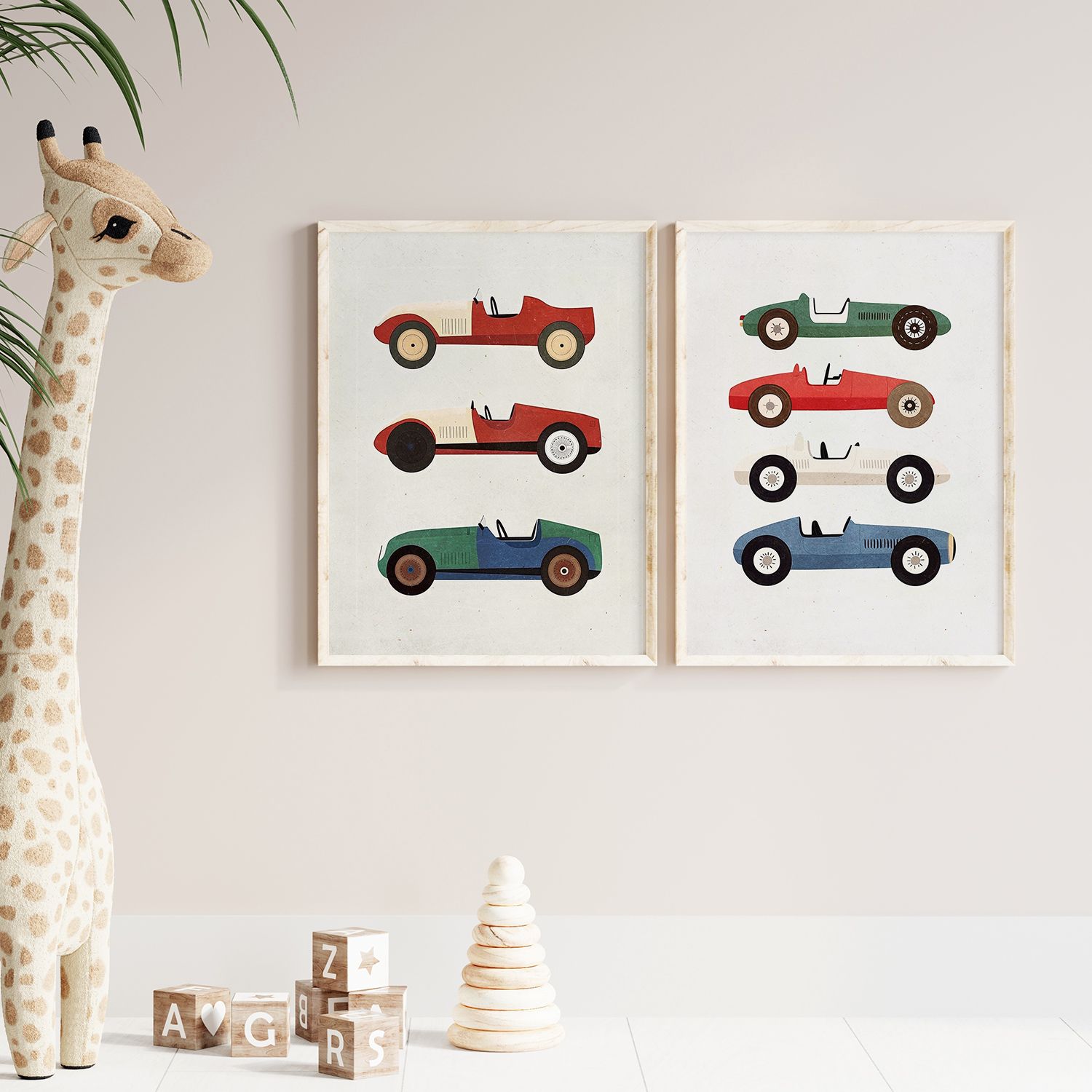 Póster - Coches Vintage / Conjunto de 2