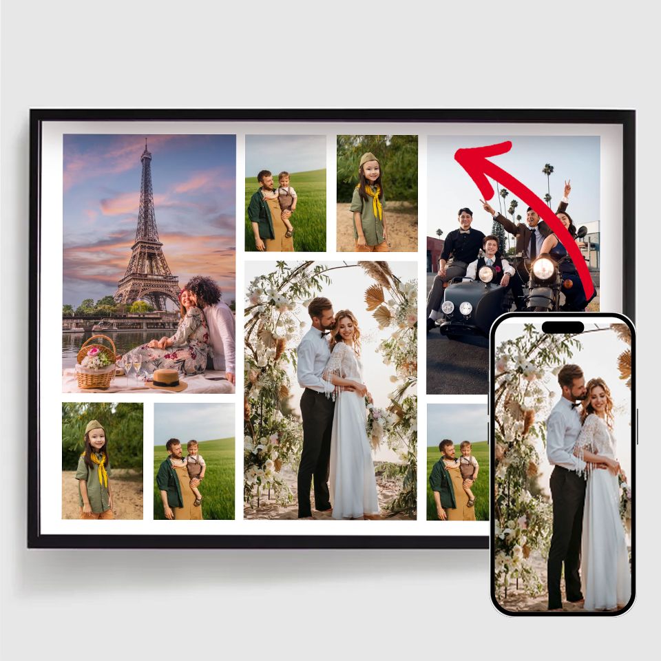 Pósters Personalizados - Sube tus propias imágenes - 9 Fotos Horizontales