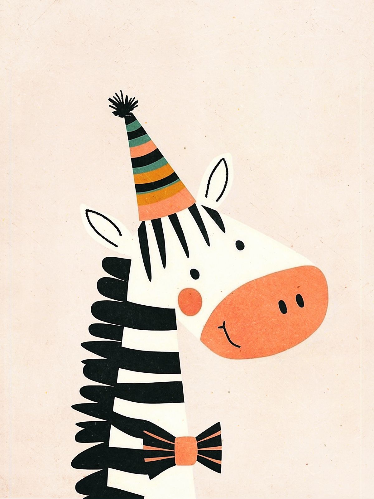 Póster - Sombrero de Fiesta Cebra