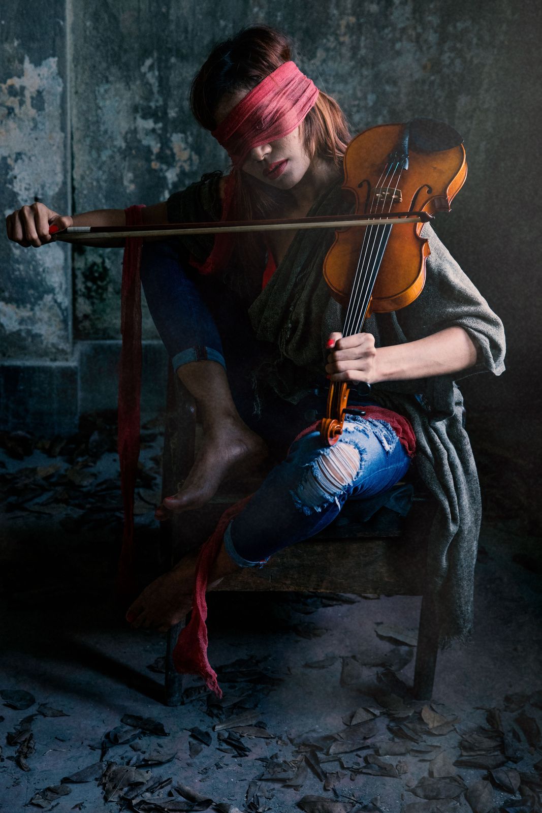 Póster - Blindfold Violin Player