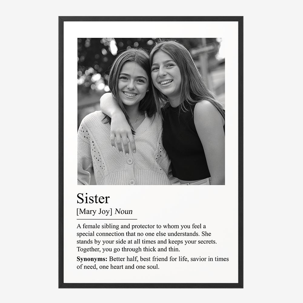 Póster personalizado - Definición de hermana