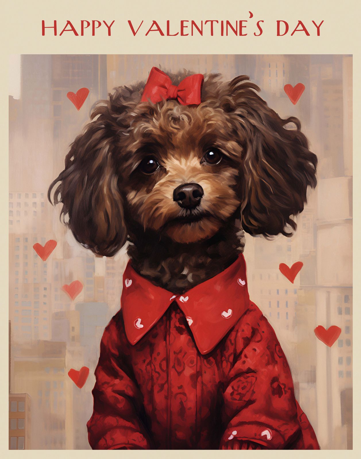 Póster - Cachorro de San Valentín