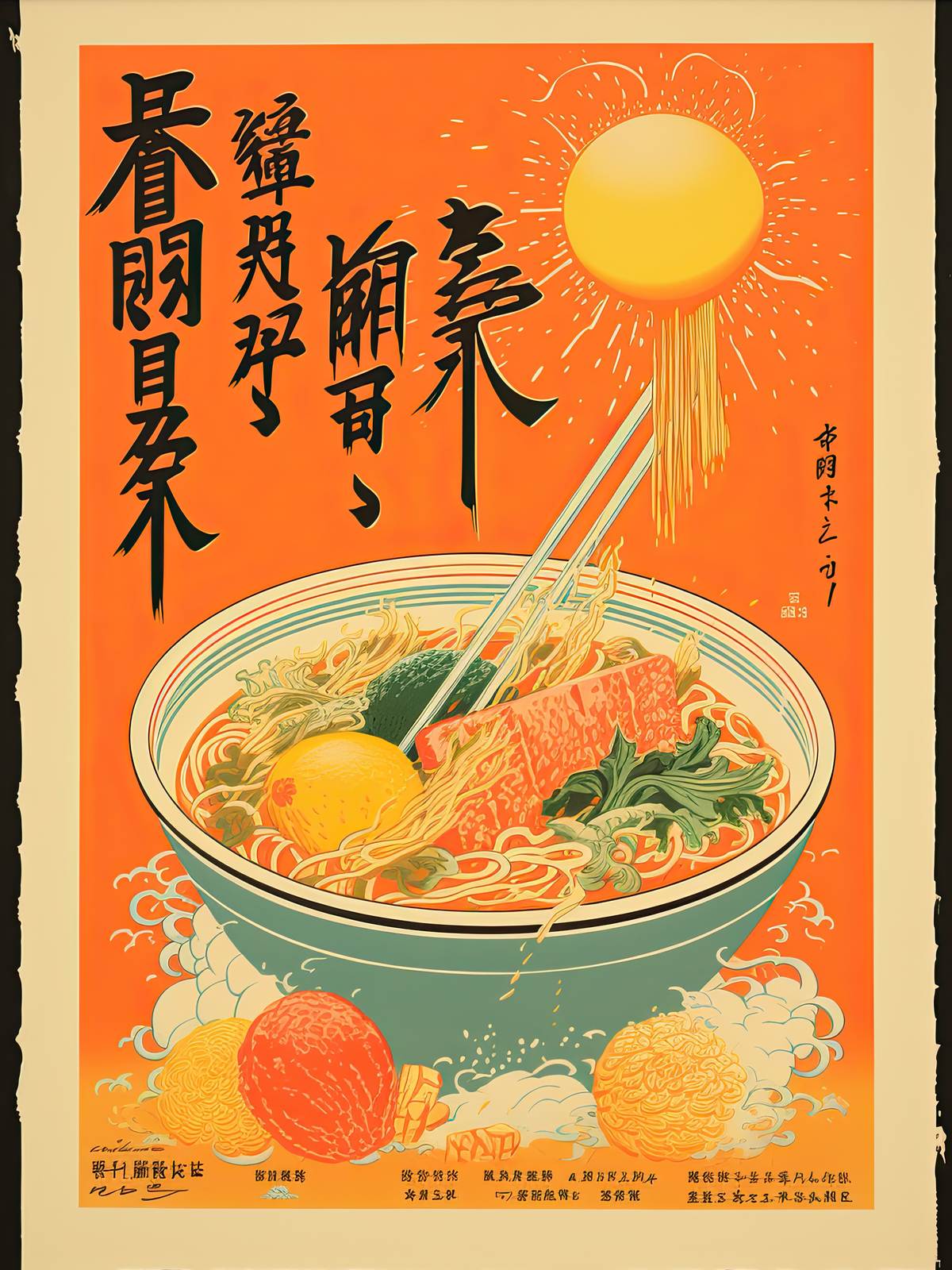 Póster - Arte Ramen Japonés