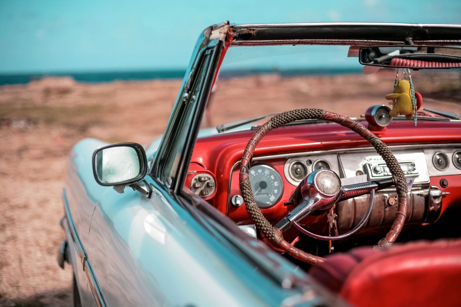Póster - Interior de Coche Clásico