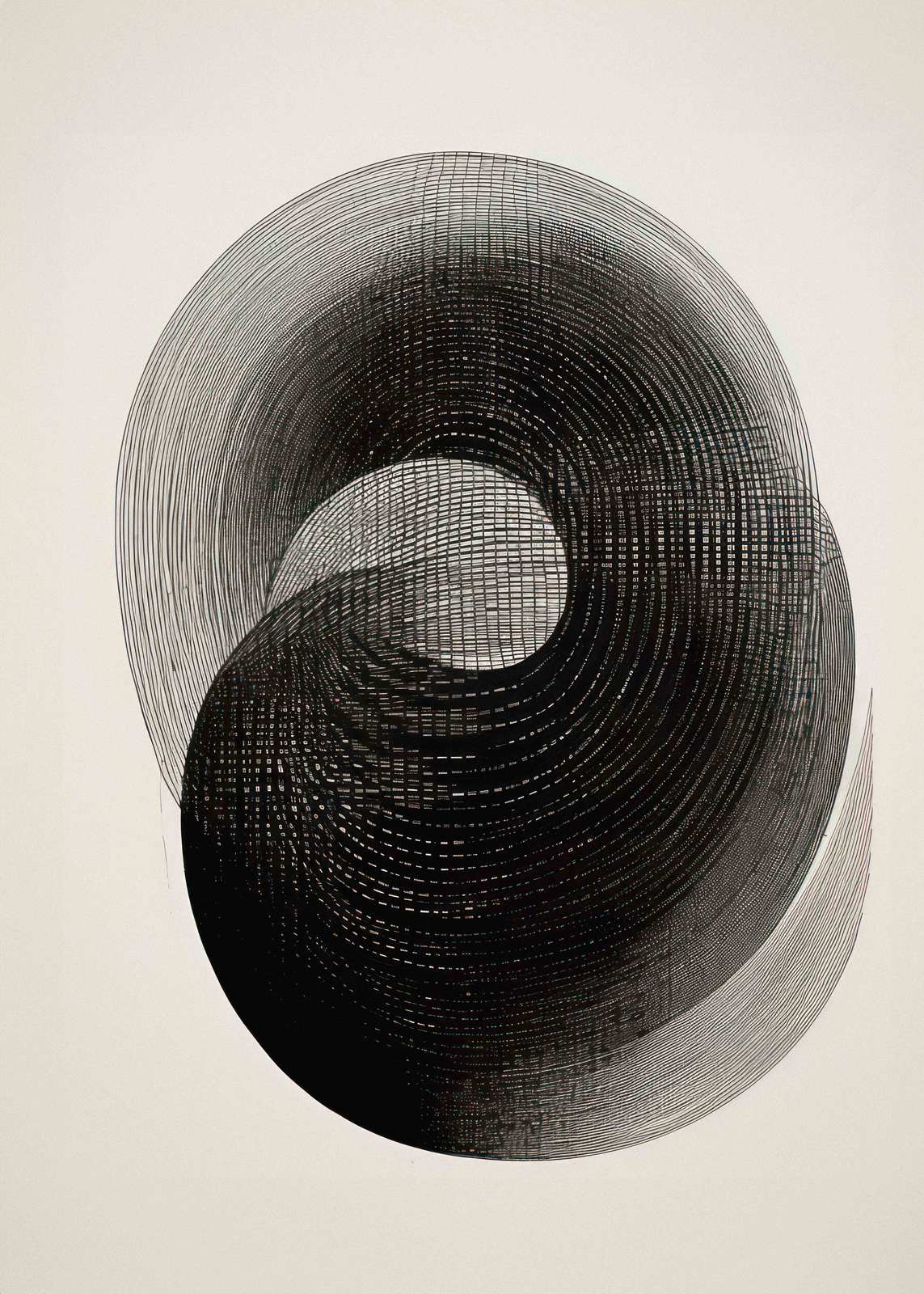 Póster - Abstracto Blanco y Negro