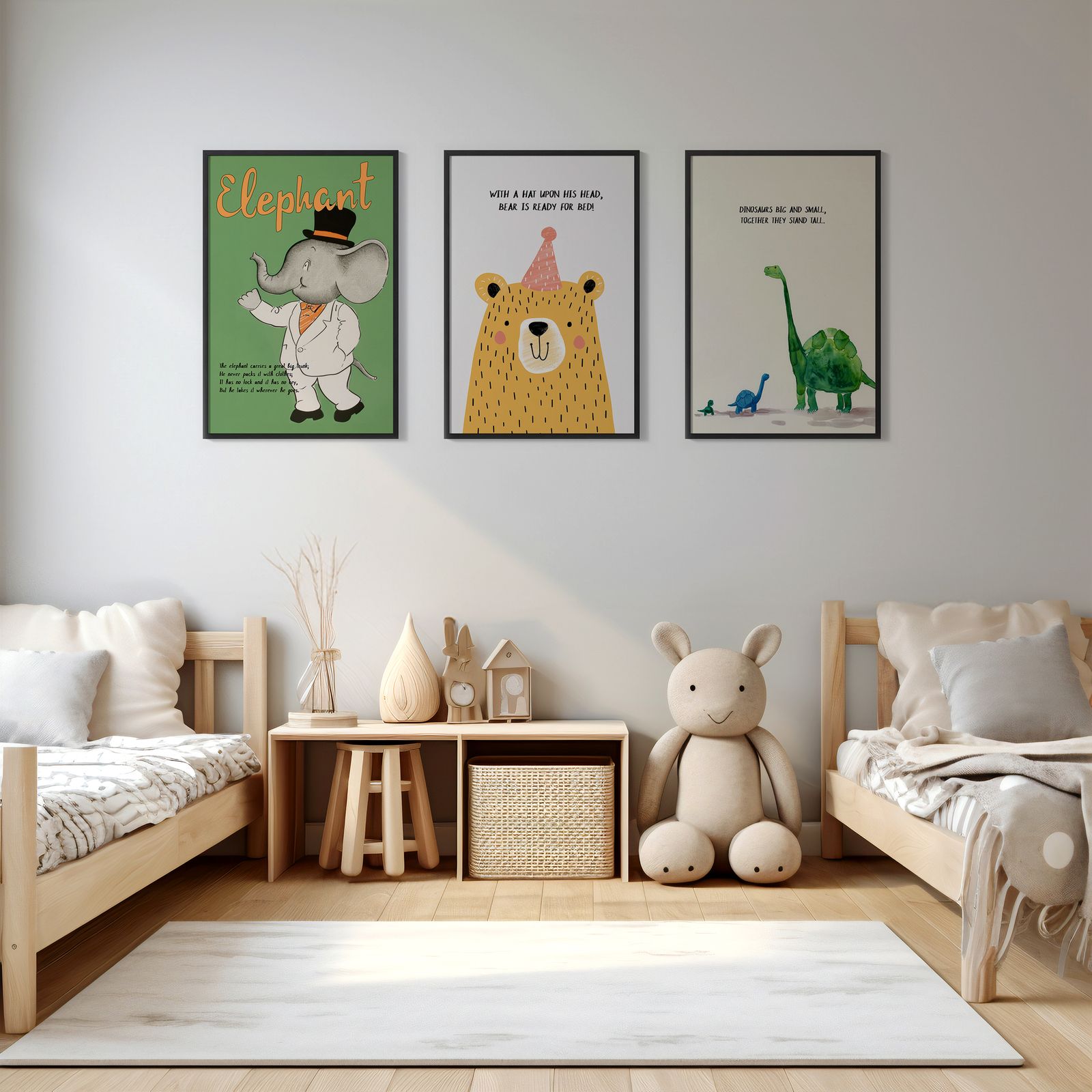 Póster - Animales y Palabras / Set de 3
