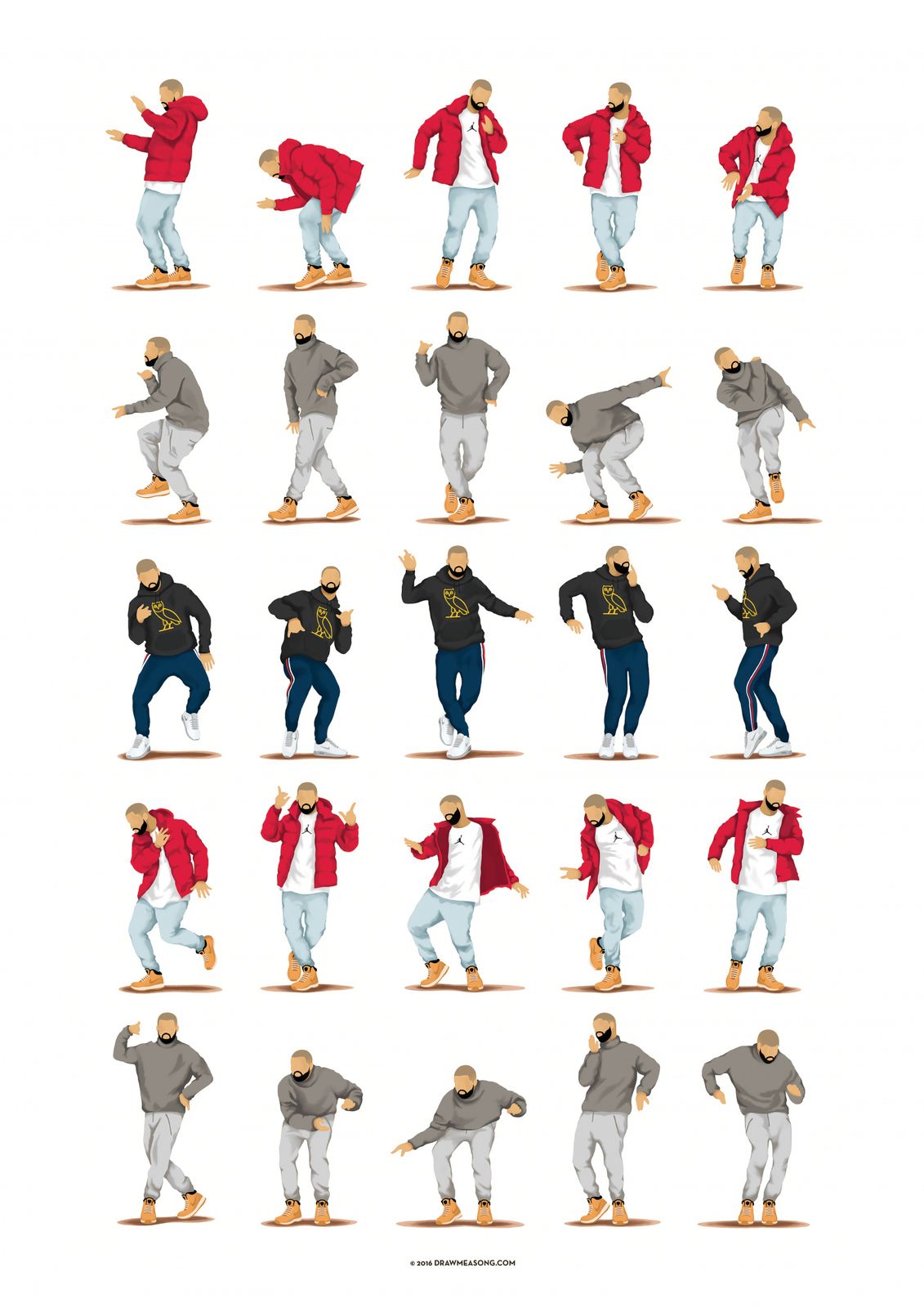Póster - Colección de Movimientos de Baile