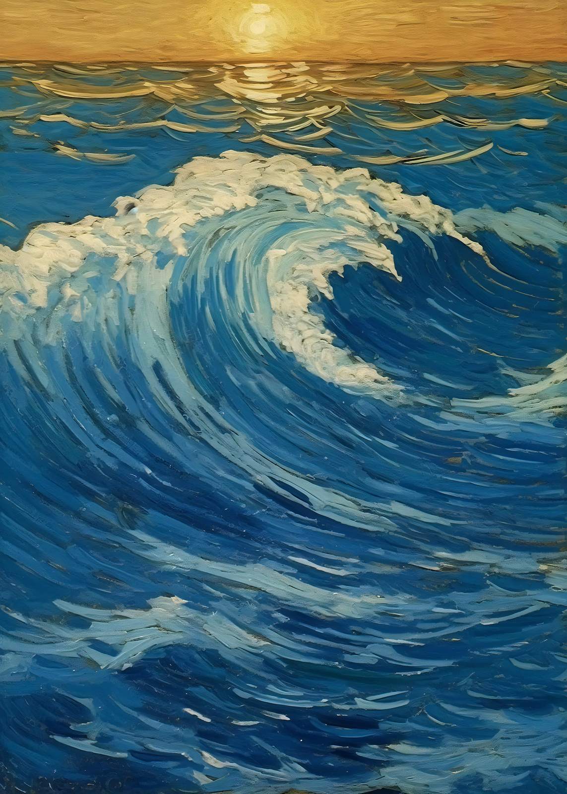Póster - Arte de Olas Oceánicas