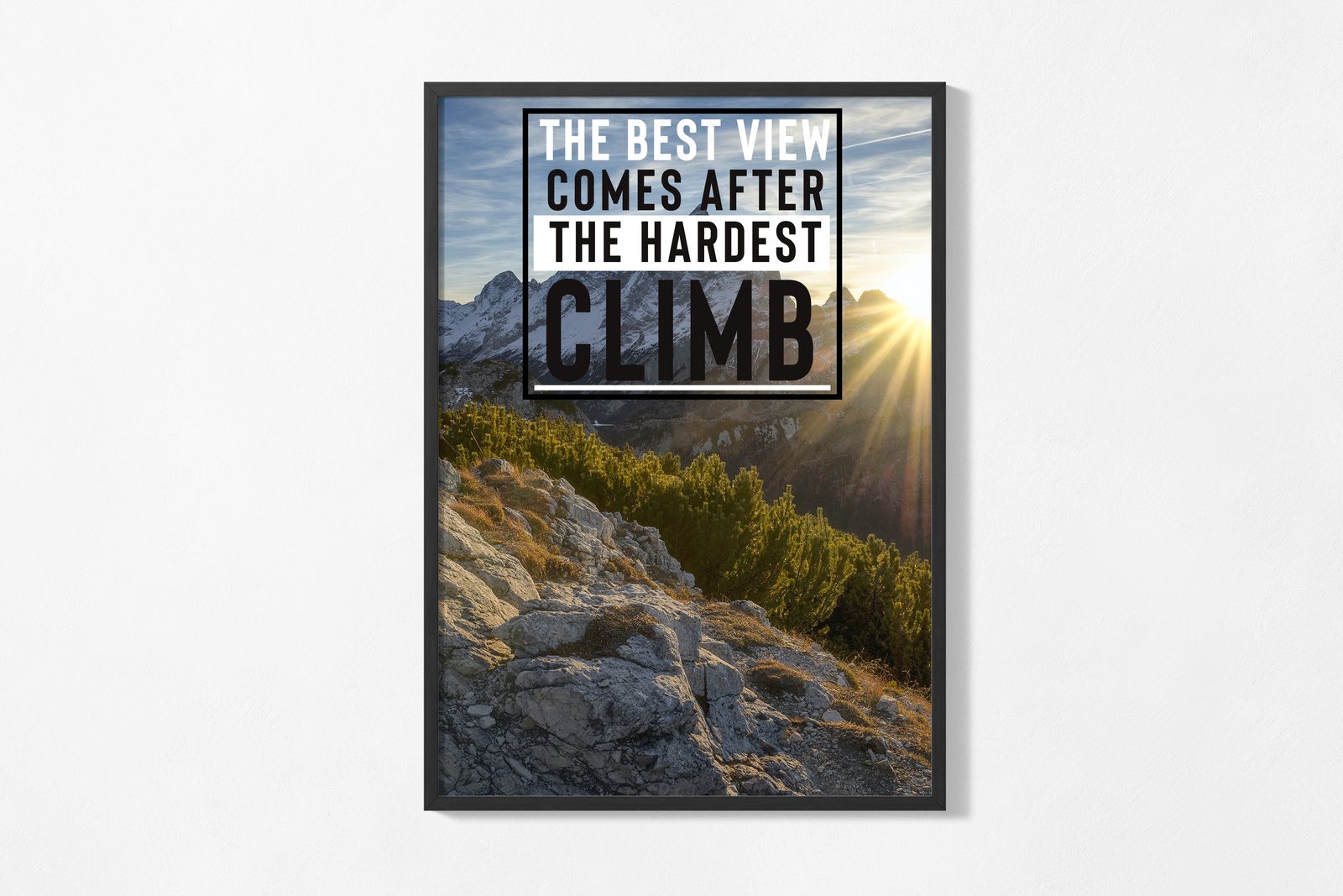 Póster - Cita Motivacional Escalada
