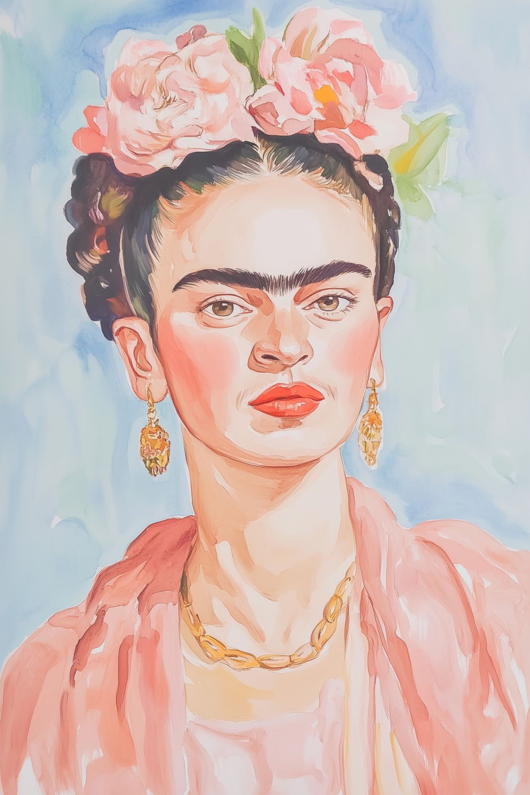 Póster - Retrato de Frida Kahlo