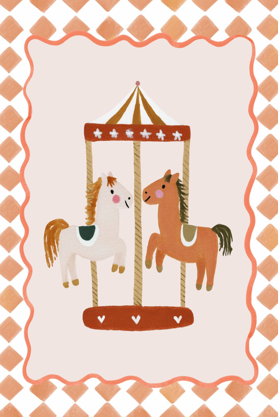 Póster - Caballos de Carrusel