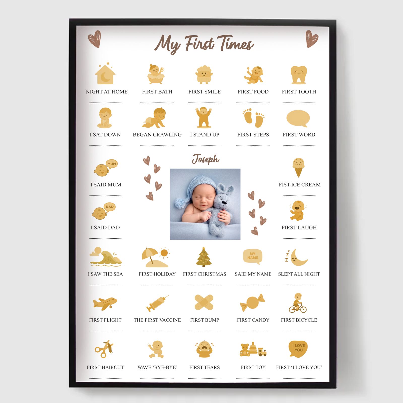 Pósters Personalizados - Mis Primeras Veces 2 - Póster de Nacimiento