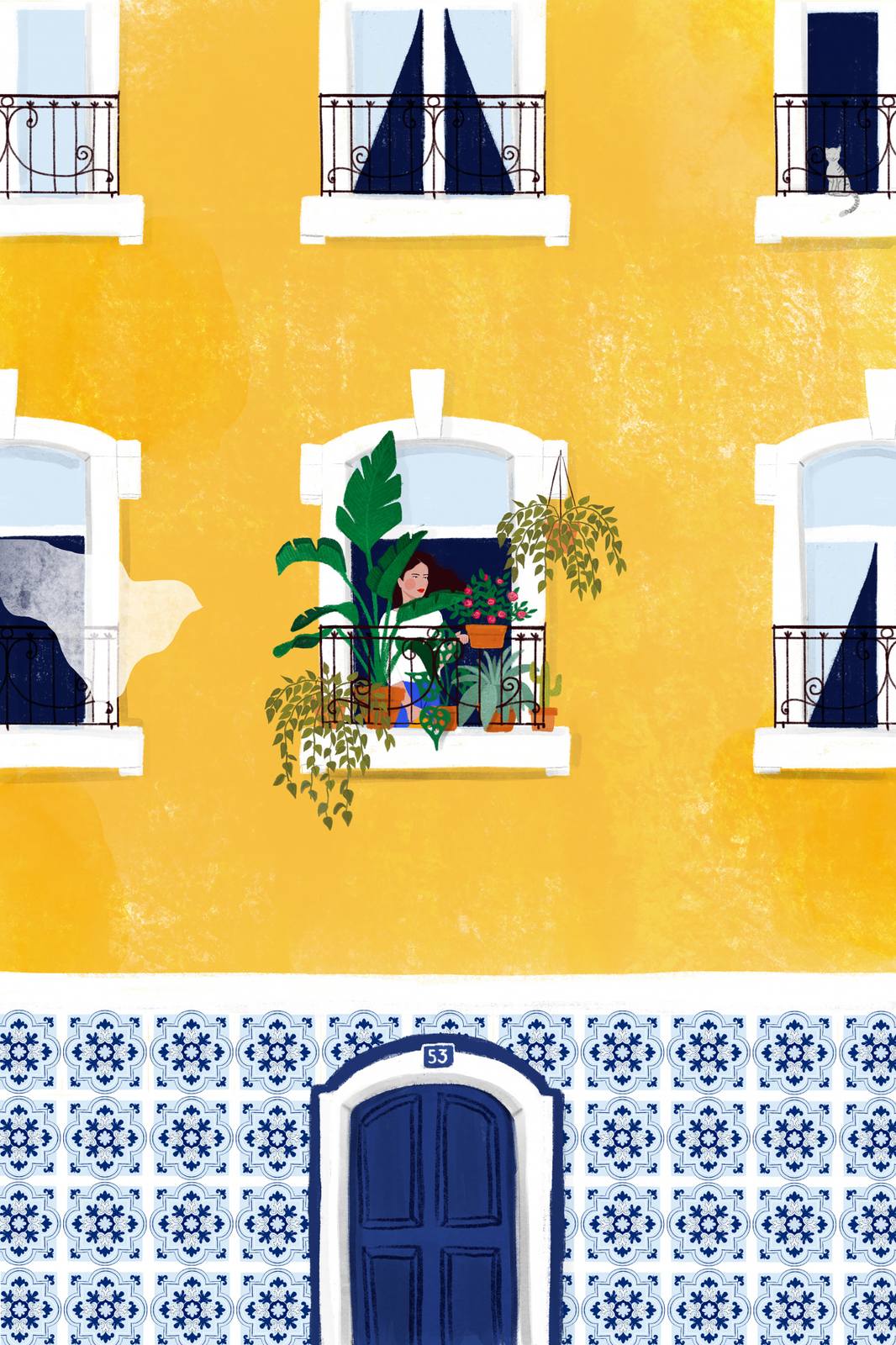 Póster - Fachada Amarilla