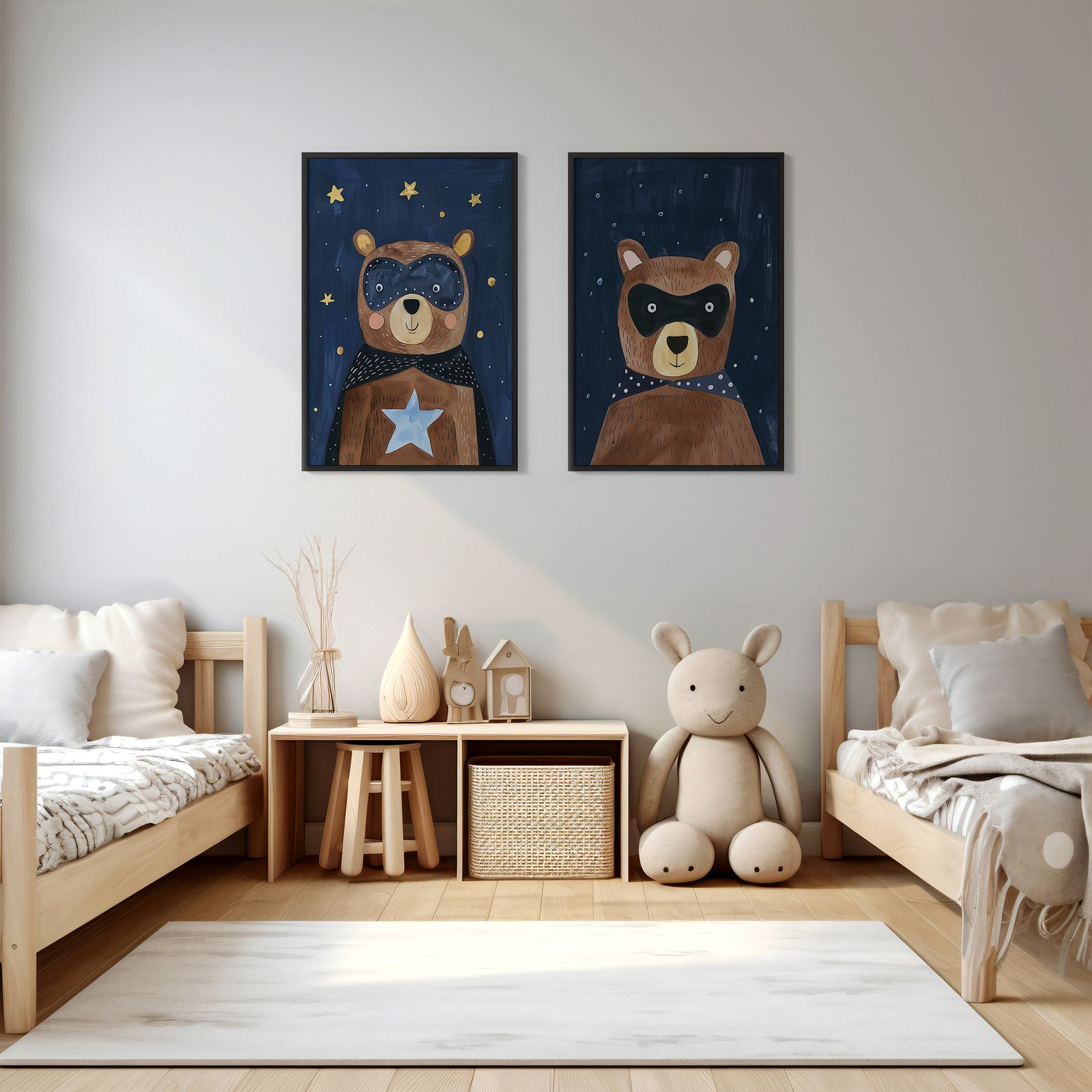 Póster - Aventura de oso / Conjunto de 2