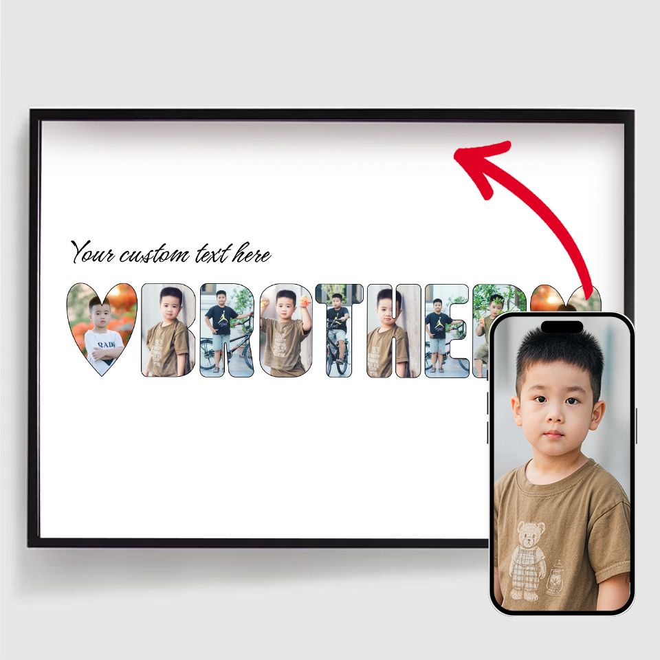 Pósters Personalizados - Hermano - Subida de Foto