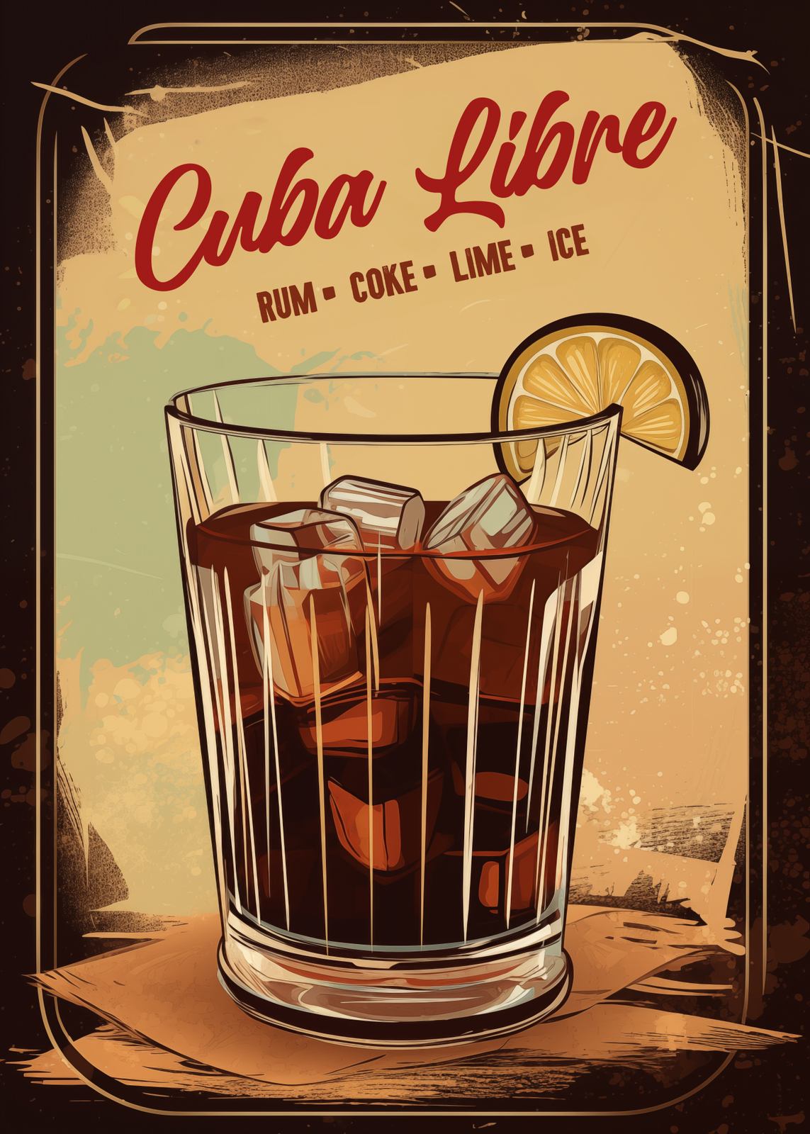 Póster - Cóctel Cuba Libre