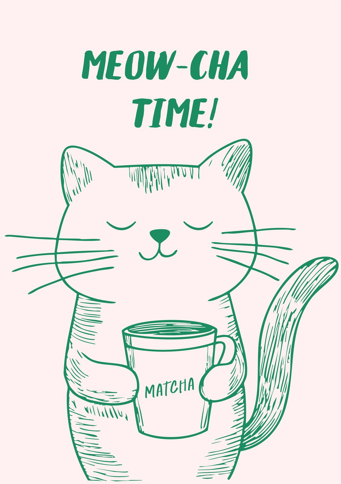 Póster - Meow-Cha Time