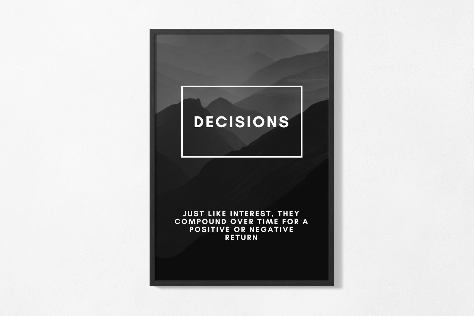 Póster - Decisiones Paisaje Montañoso